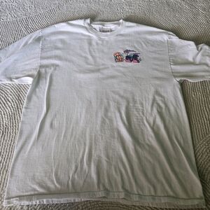 White RACING Graphic T-Shirt